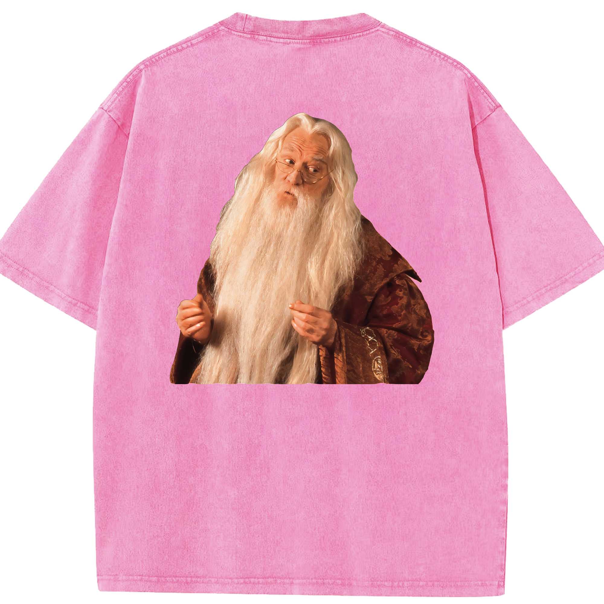 （画像用） Harry Potter ハリー・ポッターシリーズ 綿100% ヴィンテージ風 半袖Tシャツ（背面プリント）